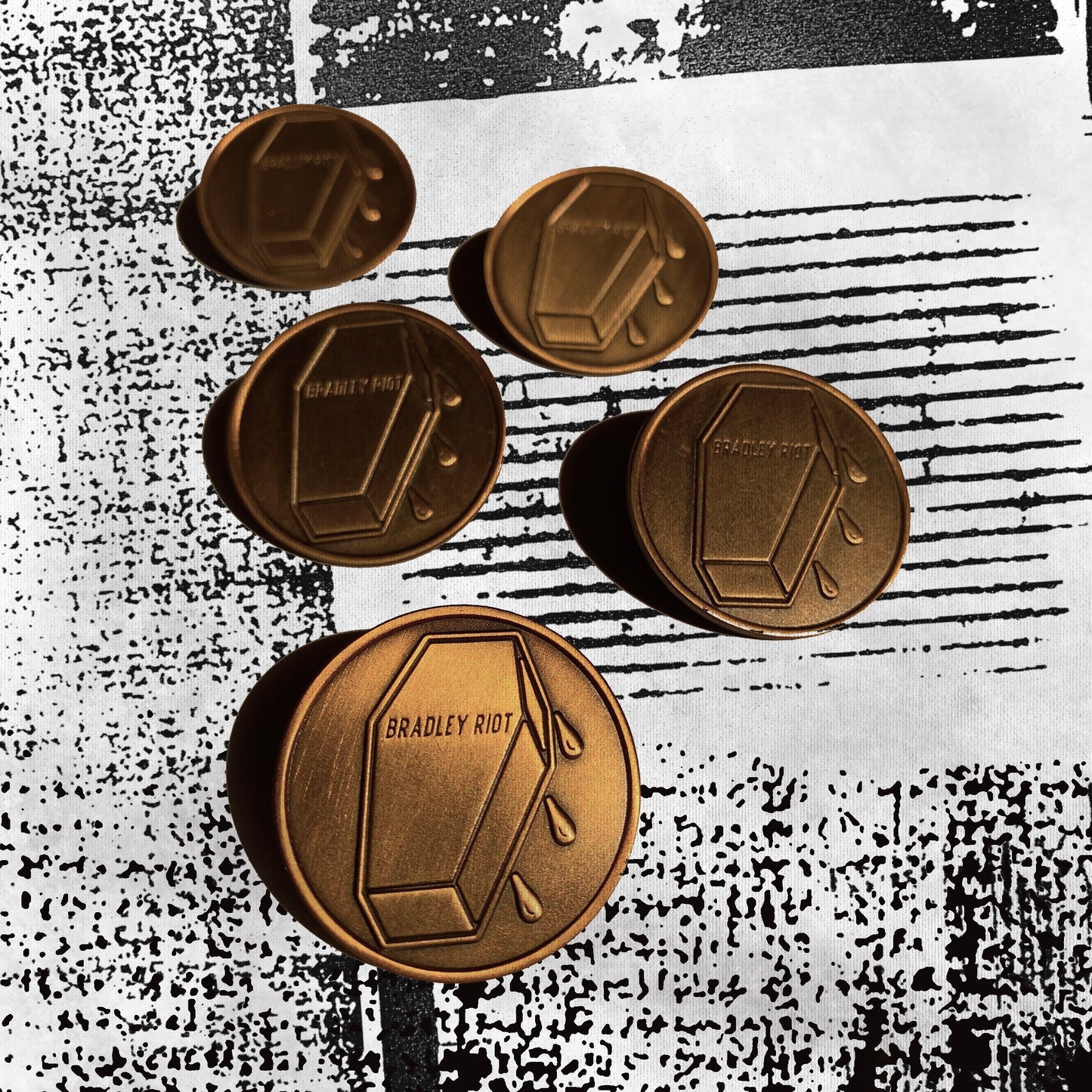 Bradley Riot - Coffin Logo Pin